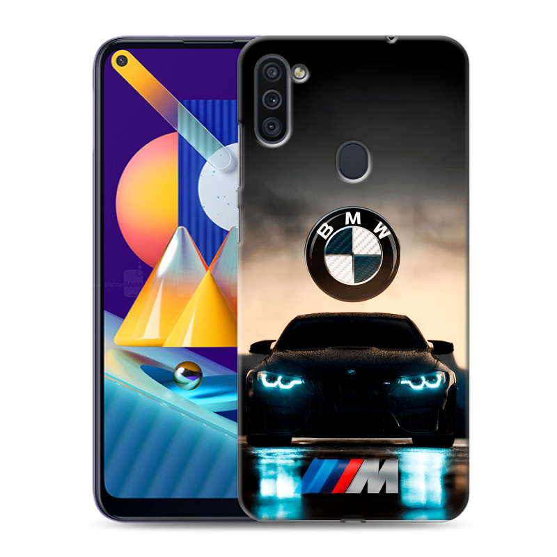Силиконовый чехол на Samsung Galaxy M11 с принтом БМВ BMW Силиконовый чехол на Samsung Galaxy M11 с принтом БМВ BMW