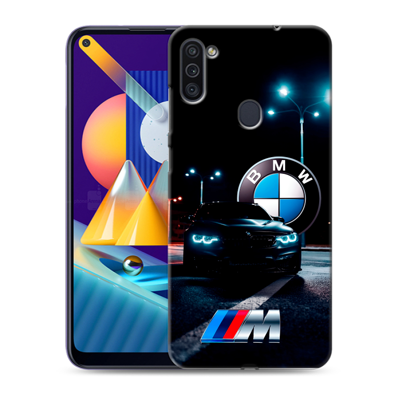 Пластиковый чехол на Samsung Galaxy M11 с принтом БМВ BMW Пластиковый чехол на Samsung Galaxy M11 с принтом БМВ BMW