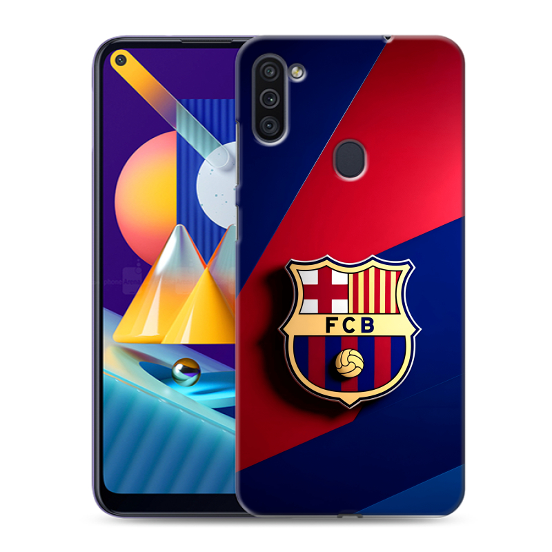Пластиковый чехол на Samsung Galaxy M11 с принтом Барселона Barcelona Пластиковый чехол на Samsung Galaxy M11 с принтом Барселона Barcelona