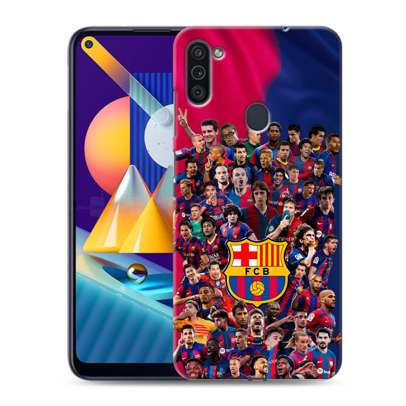 Силиконовый чехол на Samsung Galaxy M11 с принтом Барселона Barcelona Силиконовый чехол на Samsung Galaxy M11 с принтом Барселона Barcelona