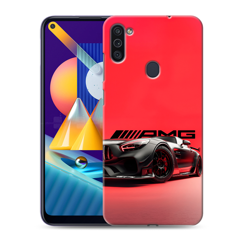 Силиконовый чехол на Samsung Galaxy M11 с принтом Мерседес Mercedes AMG Силиконовый чехол на Samsung Galaxy M11 с принтом Мерседес Mercedes AMG