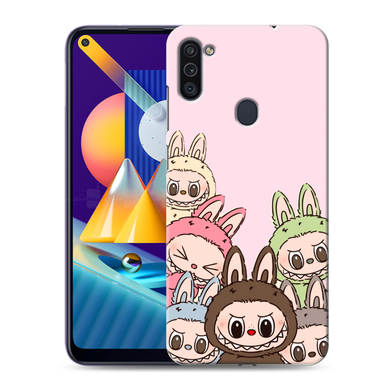 Силиконовый чехол на Samsung Galaxy M11 с принтом Лабубу Силиконовый чехол на Samsung Galaxy M11 с принтом Лабубу