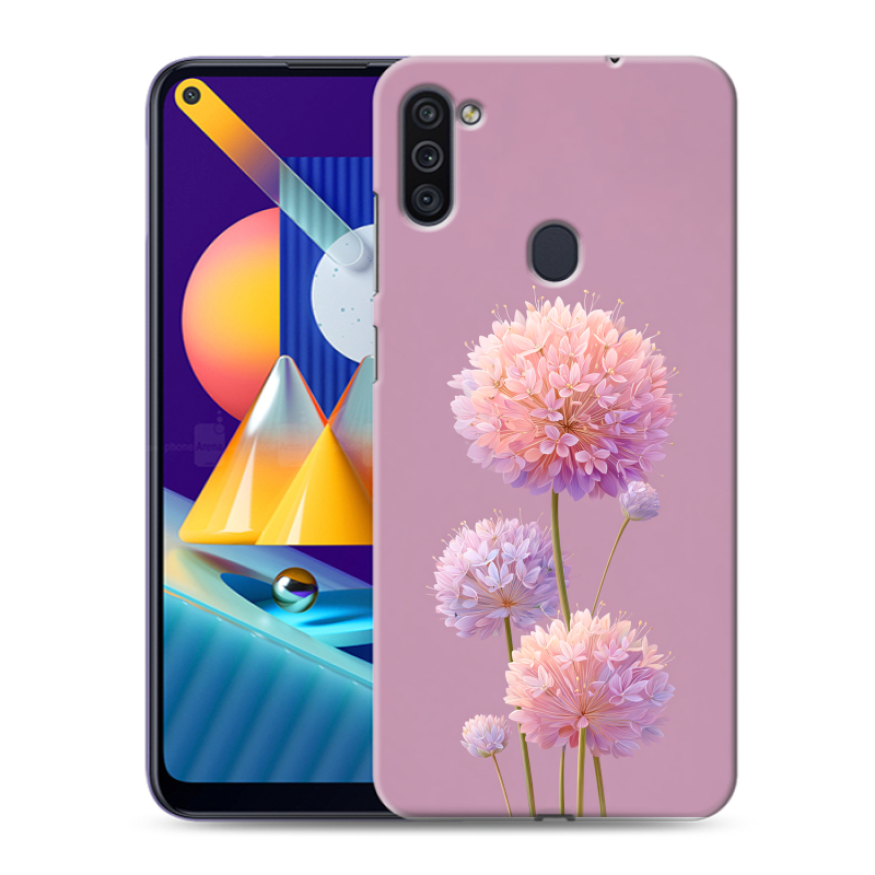 Силиконовый чехол на Samsung Galaxy M11 с принтом Цветы Силиконовый чехол на Samsung Galaxy M11 с принтом Цветы