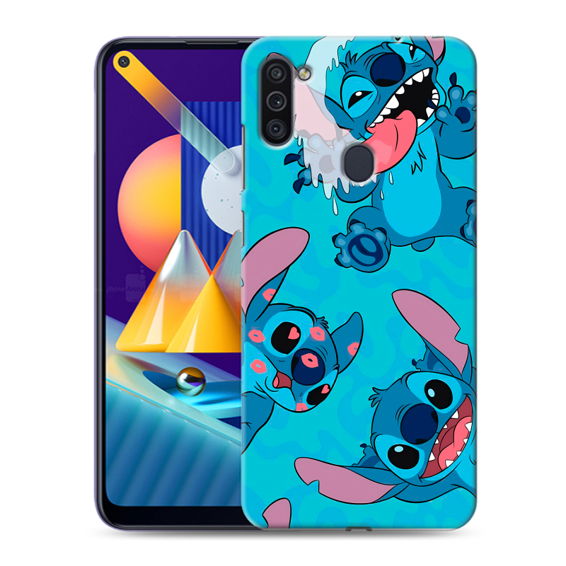 Силиконовый чехол на Samsung Galaxy M11 с принтом Лило и Стич Силиконовый чехол на Samsung Galaxy M11 с принтом Лило и Стич