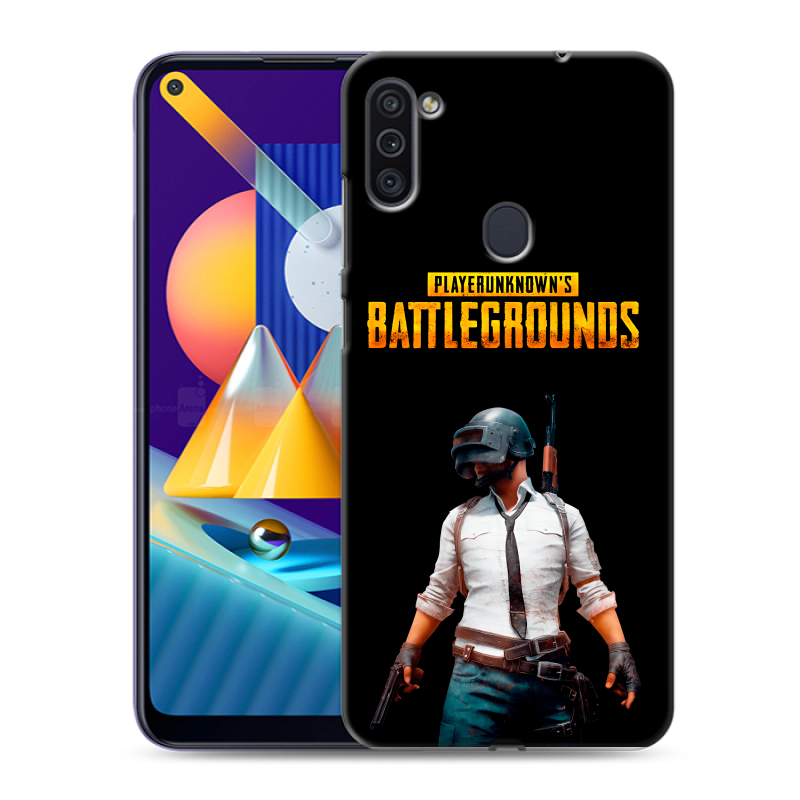 Силиконовый чехол на Samsung Galaxy M11 с принтом PUGB ПАГБ Силиконовый чехол на Samsung Galaxy M11 с принтом PUGB ПАГБ