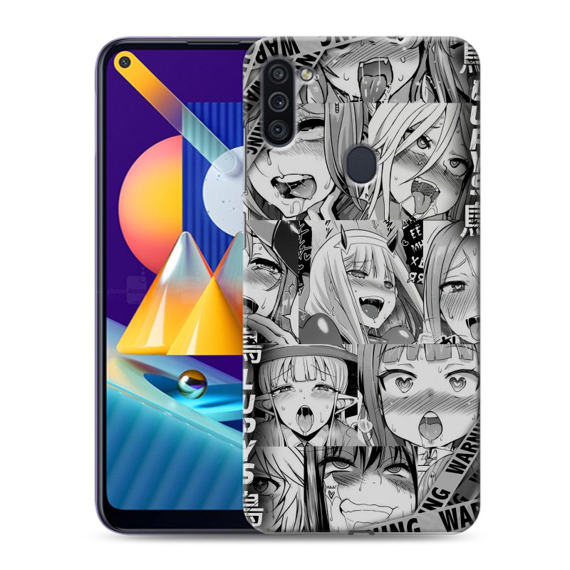Силиконовый чехол на Samsung Galaxy M11 с принтом Ahegao Ахегао Аниме Силиконовый чехол на Samsung Galaxy M11 с принтом Ahegao Ахегао Аниме