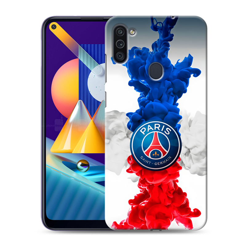 Силиконовый чехол на Samsung Galaxy M11 с принтом PSG ПСЖ Силиконовый чехол на Samsung Galaxy M11 с принтом PSG ПСЖ