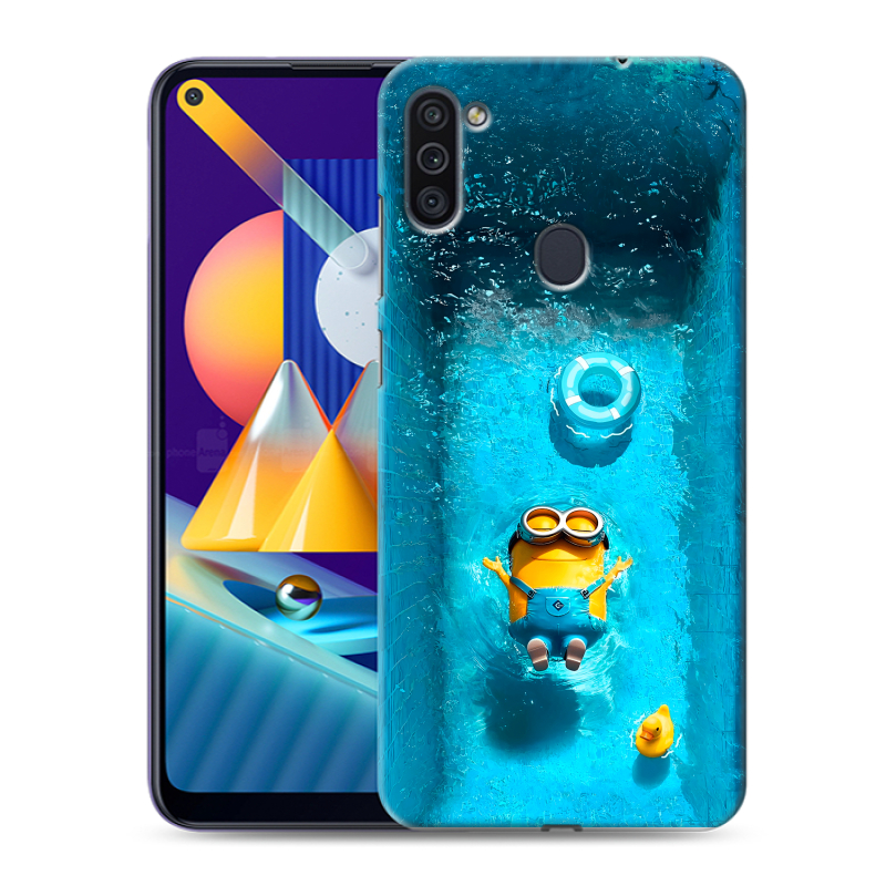 Силиконовый чехол на Samsung Galaxy M11 с принтом Миньоны Силиконовый чехол на Samsung Galaxy M11 с принтом Миньоны