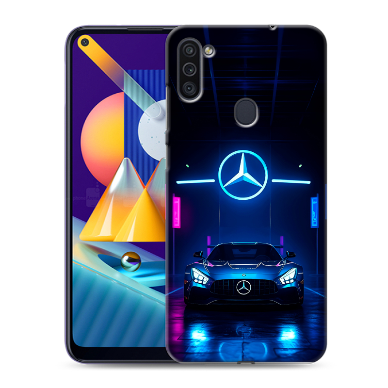 Силиконовый чехол на Samsung Galaxy M11 с принтом Mercedes Мерседес Силиконовый чехол на Samsung Galaxy M11 с принтом Mercedes Мерседес