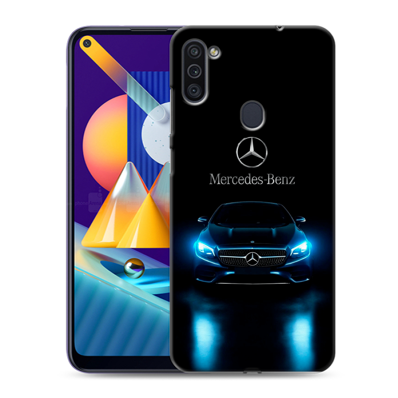 Силиконовый чехол на Samsung Galaxy M11 с принтом Mercedes Мерседес Силиконовый чехол на Samsung Galaxy M11 с принтом Mercedes Мерседес