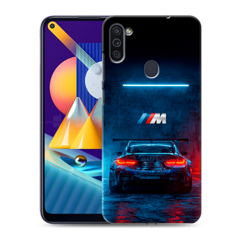 Силиконовый чехол на Samsung Galaxy M11 с принтом BMW БМВ Силиконовый чехол на Samsung Galaxy M11 с принтом BMW БМВ