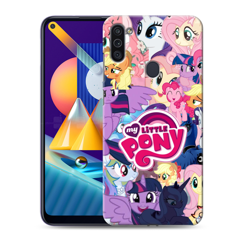 Пластиковый чехол на Samsung Galaxy M11 с принтом My little pony Дружба чудо Пластиковый чехол на Samsung Galaxy M11 с принтом My little pony Дружба чудо