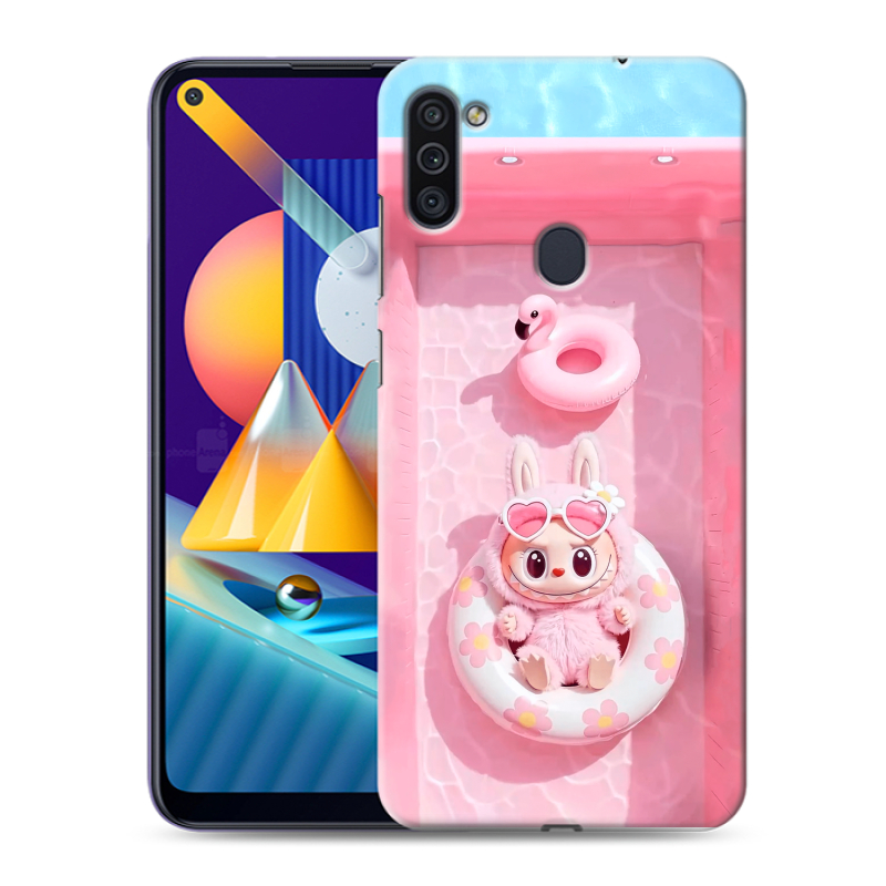 Силиконовый чехол на Samsung Galaxy M11 с принтом Labubu Лабубу Силиконовый чехол на Samsung Galaxy M11 с принтом Labubu Лабубу