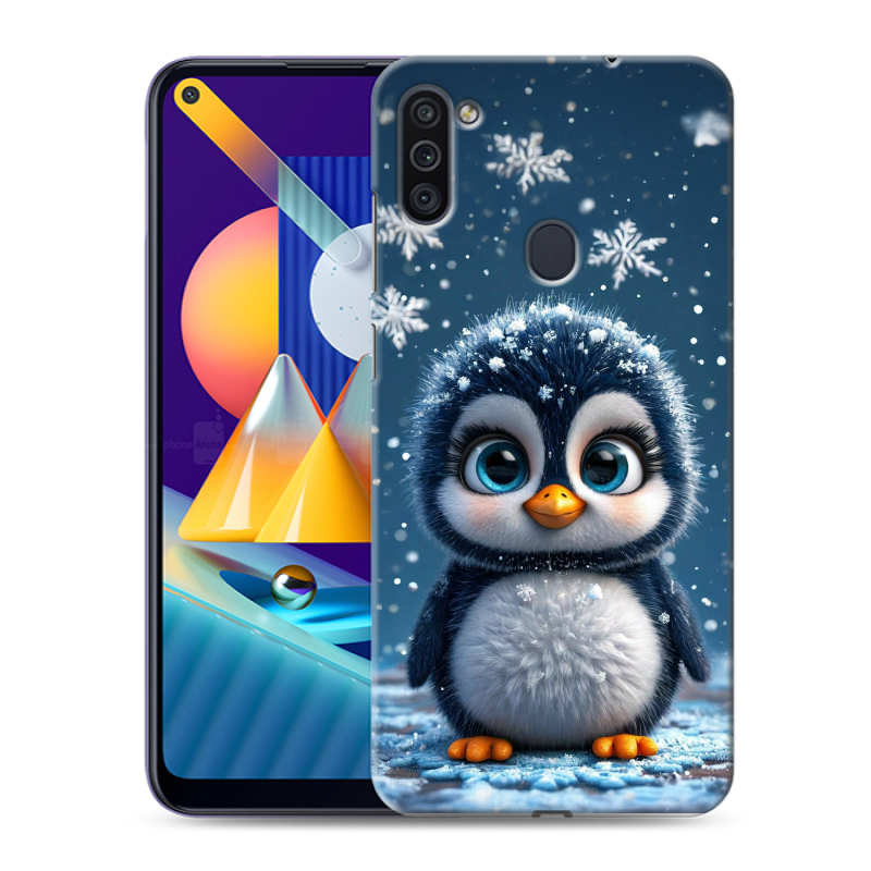 Силиконовый чехол на Samsung Galaxy M11 с принтом Новый год Силиконовый чехол на Samsung Galaxy M11 с принтом Новый год