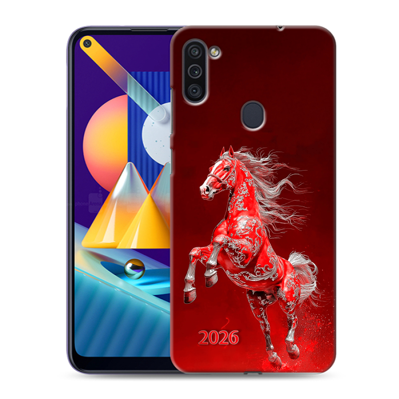 Силиконовый чехол на Samsung Galaxy M11 с принтом Новый год Силиконовый чехол на Samsung Galaxy M11 с принтом Новый год