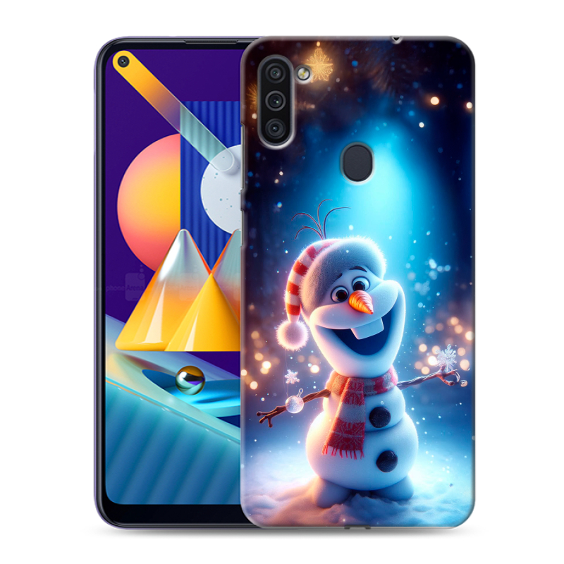 Силиконовый чехол на Samsung Galaxy M11 с принтом Новый год Силиконовый чехол на Samsung Galaxy M11 с принтом Новый год