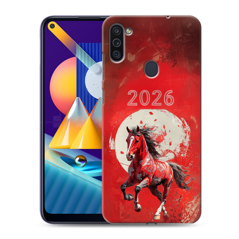 Силиконовый чехол на Samsung Galaxy M11 с принтом Новый год Силиконовый чехол на Samsung Galaxy M11 с принтом Новый год