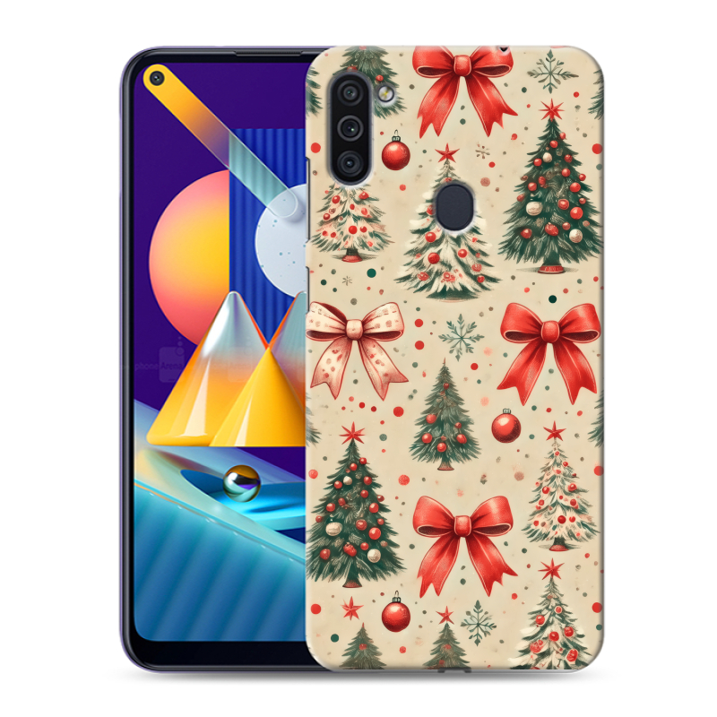 Пластиковый чехол на Samsung Galaxy M11 с принтом Новый год Пластиковый чехол на Samsung Galaxy M11 с принтом Новый год