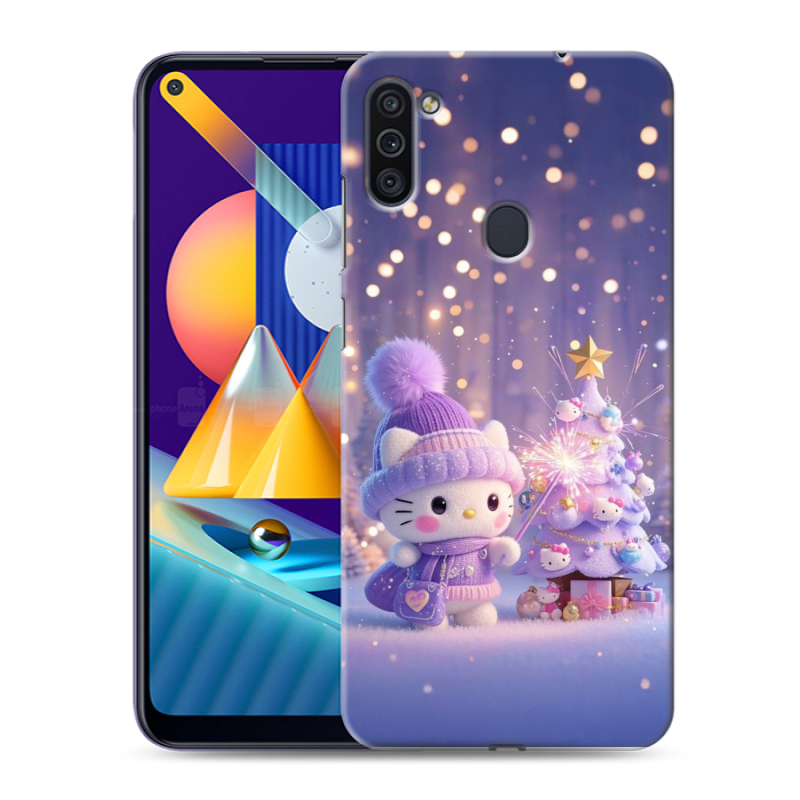 Силиконовый чехол на Samsung Galaxy M11 с принтом Новый год Силиконовый чехол на Samsung Galaxy M11 с принтом Новый год
