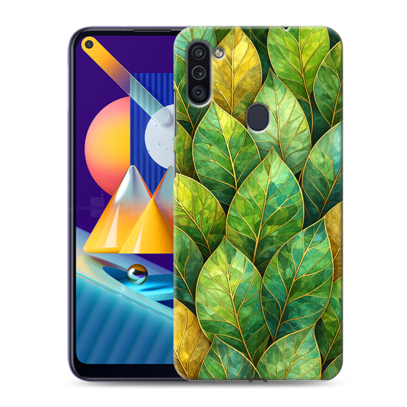 Силиконовый противоударный чехол на Samsung Galaxy M11 с принтом женский Силиконовый противоударный чехол на Samsung Galaxy M11 с принтом женский