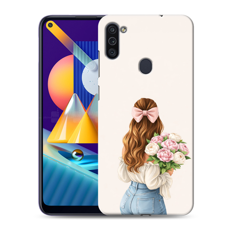 Пластиковый чехол на Samsung Galaxy M11 с принтом женский Пластиковый чехол на Samsung Galaxy M11 с принтом женский