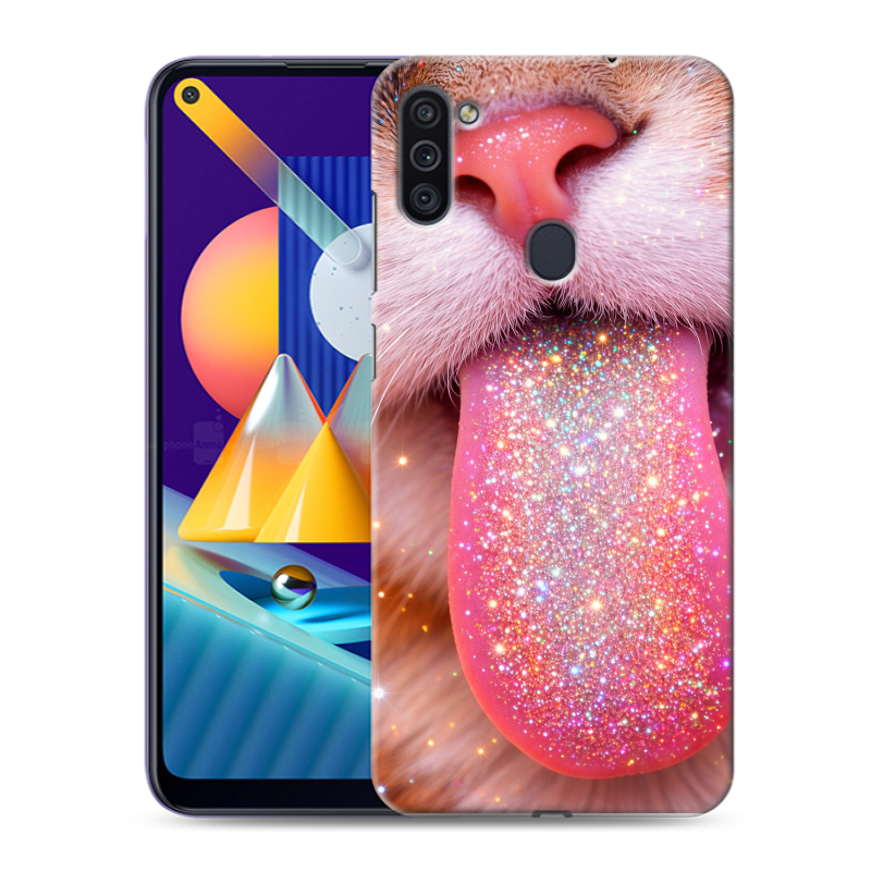 Силиконовый противоударный чехол на Samsung Galaxy M11 с принтом для девочек Силиконовый противоударный чехол на Samsung Galaxy M11 с принтом для девочек