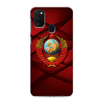 Силиконовый чехол на Samsung Galaxy M21 с принтом Герб СССР