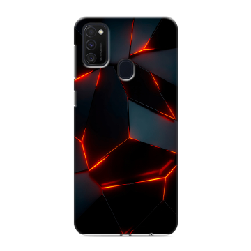 Силиконовый чехол на Samsung Galaxy M21 с принтом Яркие абстракции