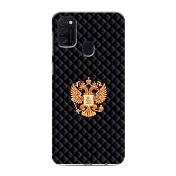Силиконовый чехол на Samsung Galaxy M21 с принтом Герб России принт Силиконовый чехол на Samsung Galaxy M21 с принтом Герб России принт