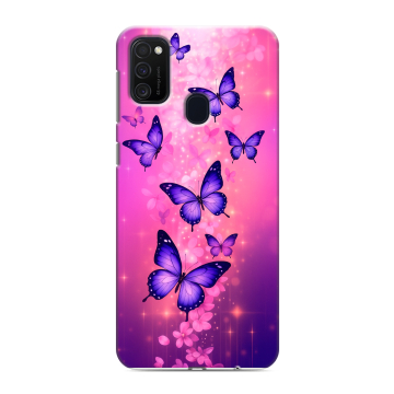 Силиконовый чехол на Samsung Galaxy M21 с принтом Бабочки Силиконовый чехол на Samsung Galaxy M21 с принтом Бабочки