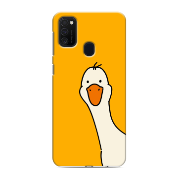 Силиконовый чехол на Samsung Galaxy M21 с принтом Утка Силиконовый чехол на Samsung Galaxy M21 с принтом Утка