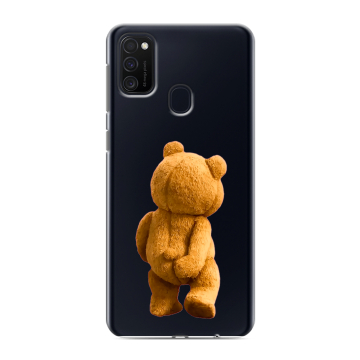 Силиконовый чехол на Samsung Galaxy M21 с принтом Медведь Силиконовый чехол на Samsung Galaxy M21 с принтом Медведь