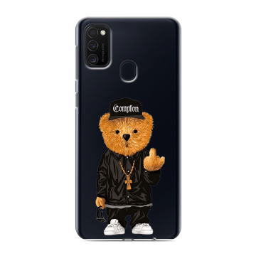 Силиконовый чехол на Samsung Galaxy M21 с принтом Плюшевый медведь Силиконовый чехол на Samsung Galaxy M21 с принтом Плюшевый медведь
