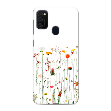 Силиконовый чехол на Samsung Galaxy M21 с принтом цветы Силиконовый чехол на Samsung Galaxy M21 с принтом цветы