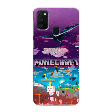 Силиконовый чехол на Samsung Galaxy M21 с принтом Майнкрафт Minecraft Силиконовый чехол на Samsung Galaxy M21 с принтом Майнкрафт Minecraft