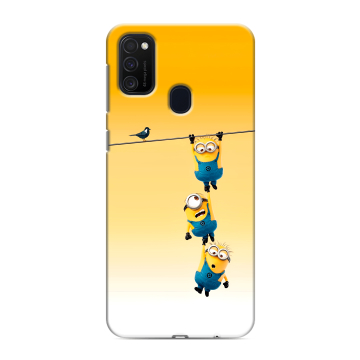 Силиконовый чехол на Samsung Galaxy M21 с принтом Миньоны Силиконовый чехол на Samsung Galaxy M21 с принтом Миньоны