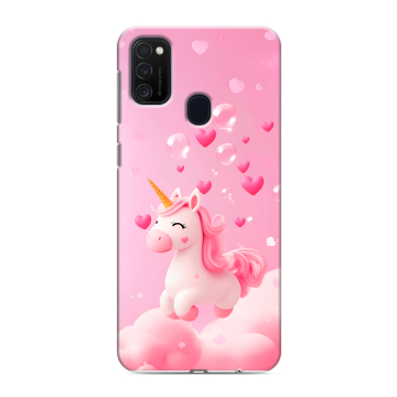 Силиконовый чехол на Samsung Galaxy M21 с принтом Единорог Силиконовый чехол на Samsung Galaxy M21 с принтом Единорог