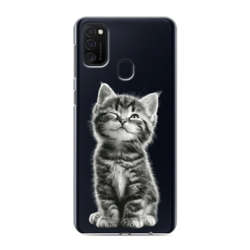 Силиконовый чехол на Samsung Galaxy M21 с принтом Котенок Силиконовый чехол на Samsung Galaxy M21 с принтом Котенок