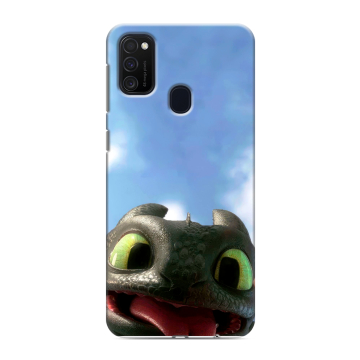 Силиконовый чехол на Samsung Galaxy M21 с принтом Как приручить дракона Силиконовый чехол на Samsung Galaxy M21 с принтом Как приручить дракона
