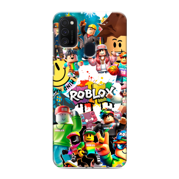 Силиконовый чехол на Samsung Galaxy M21 с принтом Roblox Роблокс Силиконовый чехол на Samsung Galaxy M21 с принтом Roblox Роблокс