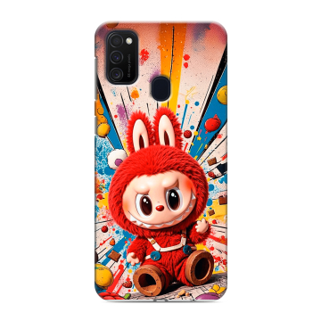 Силиконовый чехол на Samsung Galaxy M21 с принтом Labubu Лабубу Силиконовый чехол на Samsung Galaxy M21 с принтом Labubu Лабубу