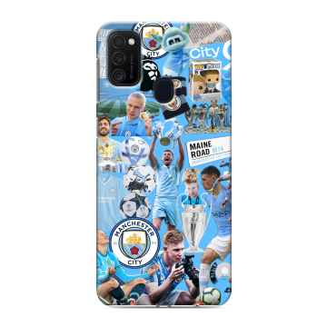 Силиконовый чехол на Samsung Galaxy M21 с принтом Man City Манчестер Сити Силиконовый чехол на Samsung Galaxy M21 с принтом Man City Манчестер Сити