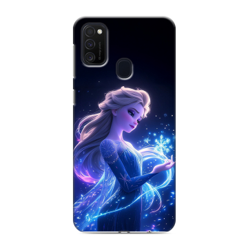 Силиконовый чехол на Samsung Galaxy M21 с принтом Холодное сердце Frozen Силиконовый чехол на Samsung Galaxy M21 с принтом Холодное сердце Frozen