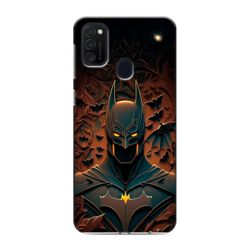 Силиконовый чехол на Samsung Galaxy M21 с принтом Batman Бэтмен Силиконовый чехол на Samsung Galaxy M21 с принтом Batman Бэтмен