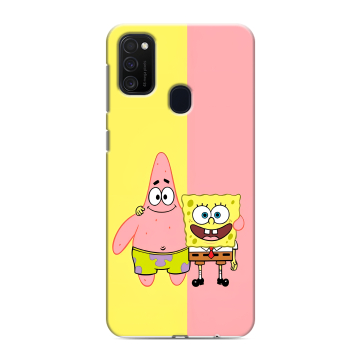 Силиконовый чехол на Samsung Galaxy M21 с принтом Спанч боб Спанчбоб Силиконовый чехол на Samsung Galaxy M21 с принтом Спанч боб Спанчбоб