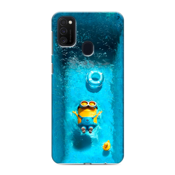 Силиконовый чехол на Samsung Galaxy M21 с принтом Миньоны Силиконовый чехол на Samsung Galaxy M21 с принтом Миньоны