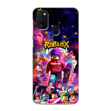 Силиконовый чехол на Samsung Galaxy M21 с принтом Roblox Роблокс Силиконовый чехол на Samsung Galaxy M21 с принтом Roblox Роблокс