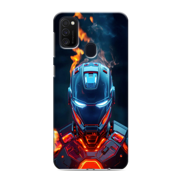 Силиконовый чехол на Samsung Galaxy M21 с принтом IronMan Железный человек Силиконовый чехол на Samsung Galaxy M21 с принтом IronMan Железный человек