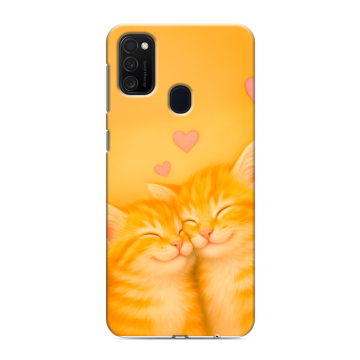 Силиконовый чехол на Samsung Galaxy M21 с принтом Милые котята Силиконовый чехол на Samsung Galaxy M21 с принтом Милые котята