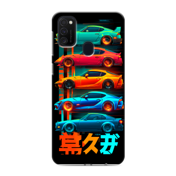 Силиконовый чехол на Samsung Galaxy M21 с принтом машины тачки Силиконовый чехол на Samsung Galaxy M21 с принтом машины тачки